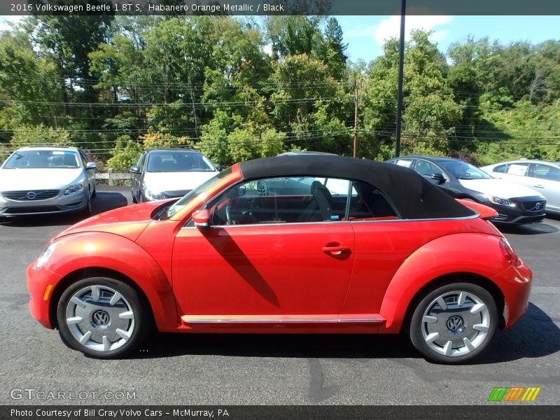 Habanero Orange Metallic / Black 2016 Volkswagen Beetle 1.8T S