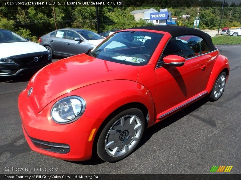 Habanero Orange Metallic / Black 2016 Volkswagen Beetle 1.8T S