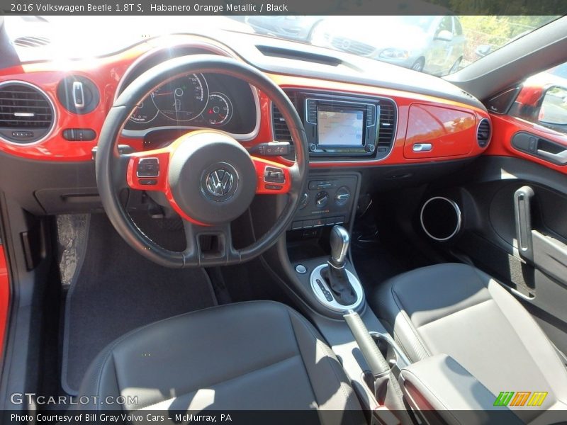 Habanero Orange Metallic / Black 2016 Volkswagen Beetle 1.8T S