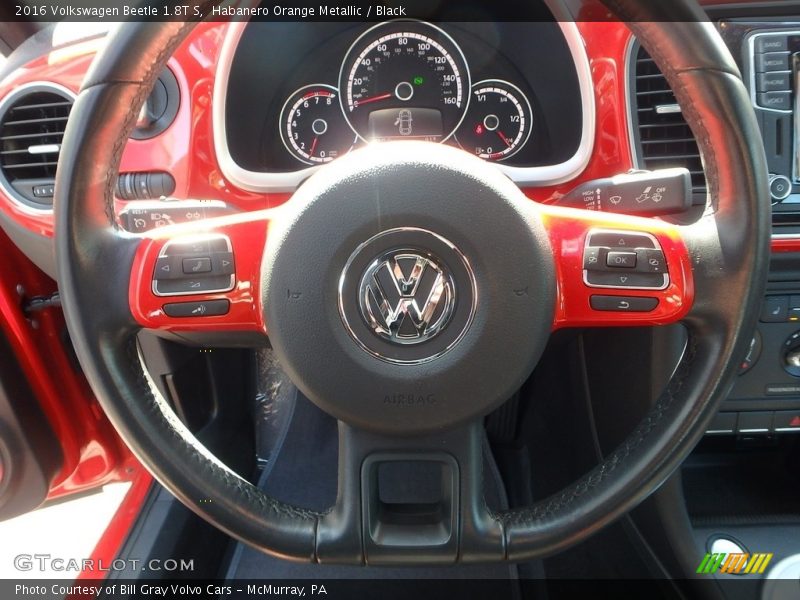 Habanero Orange Metallic / Black 2016 Volkswagen Beetle 1.8T S