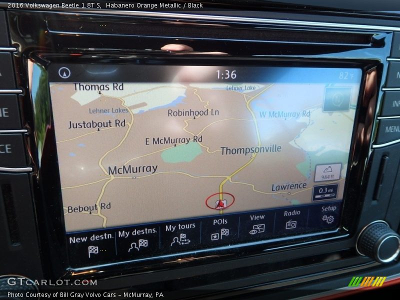 Habanero Orange Metallic / Black 2016 Volkswagen Beetle 1.8T S