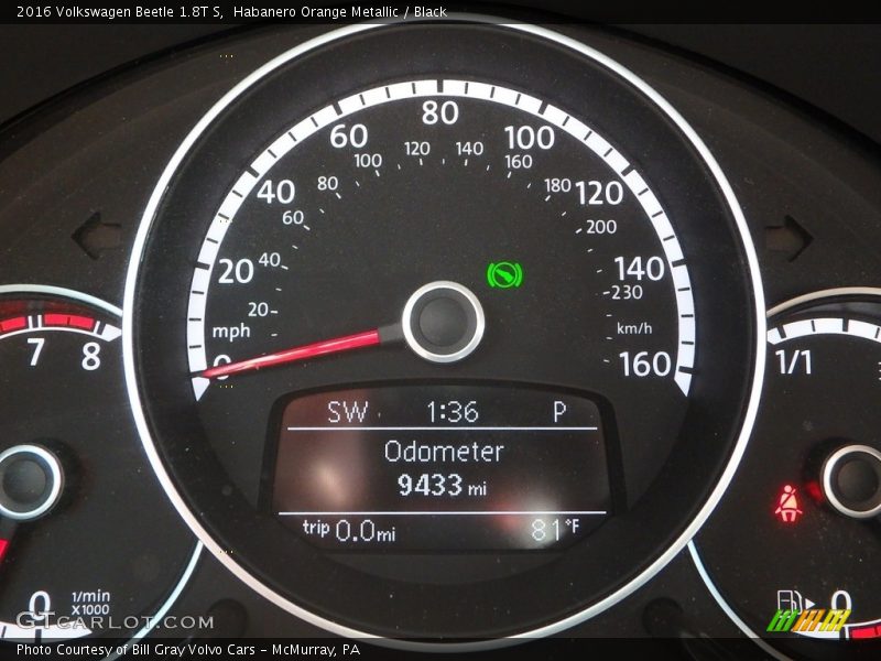 Habanero Orange Metallic / Black 2016 Volkswagen Beetle 1.8T S
