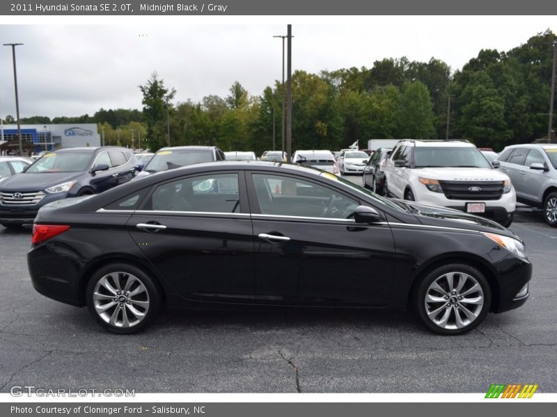 Midnight Black / Gray 2011 Hyundai Sonata SE 2.0T