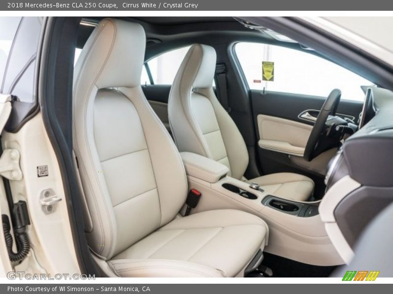 Cirrus White / Crystal Grey 2018 Mercedes-Benz CLA 250 Coupe