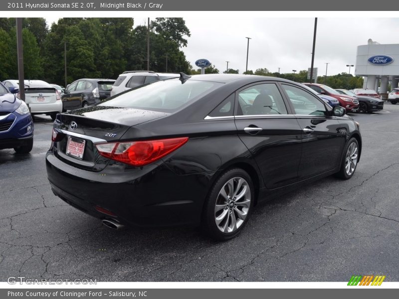 Midnight Black / Gray 2011 Hyundai Sonata SE 2.0T