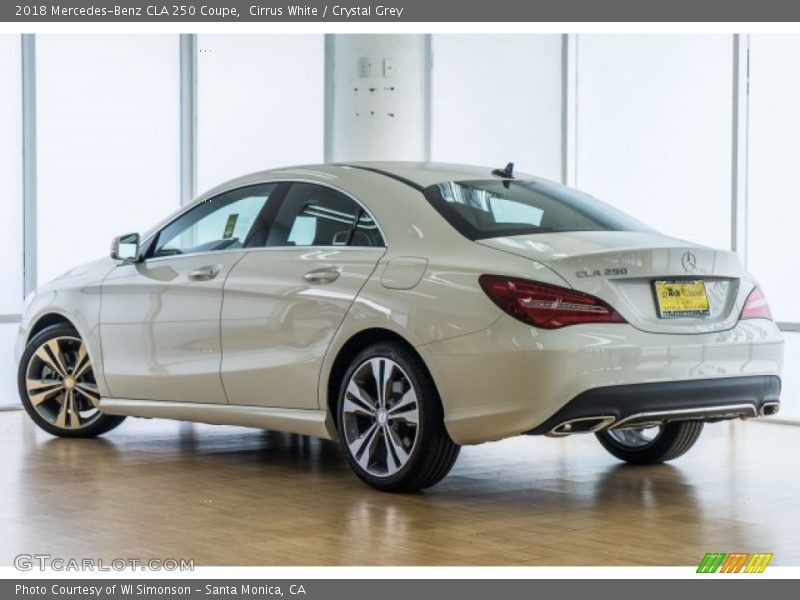 Cirrus White / Crystal Grey 2018 Mercedes-Benz CLA 250 Coupe