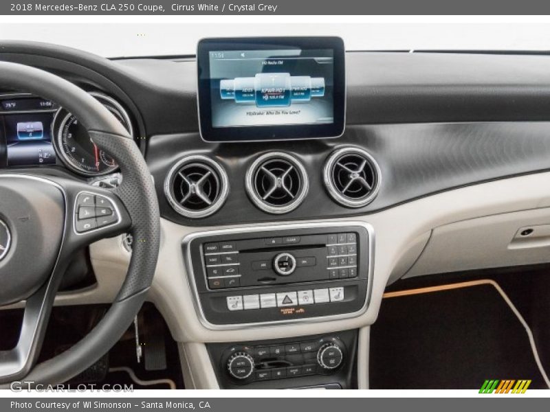 Cirrus White / Crystal Grey 2018 Mercedes-Benz CLA 250 Coupe