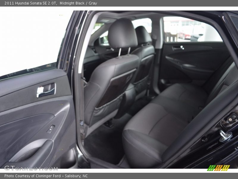 Midnight Black / Gray 2011 Hyundai Sonata SE 2.0T