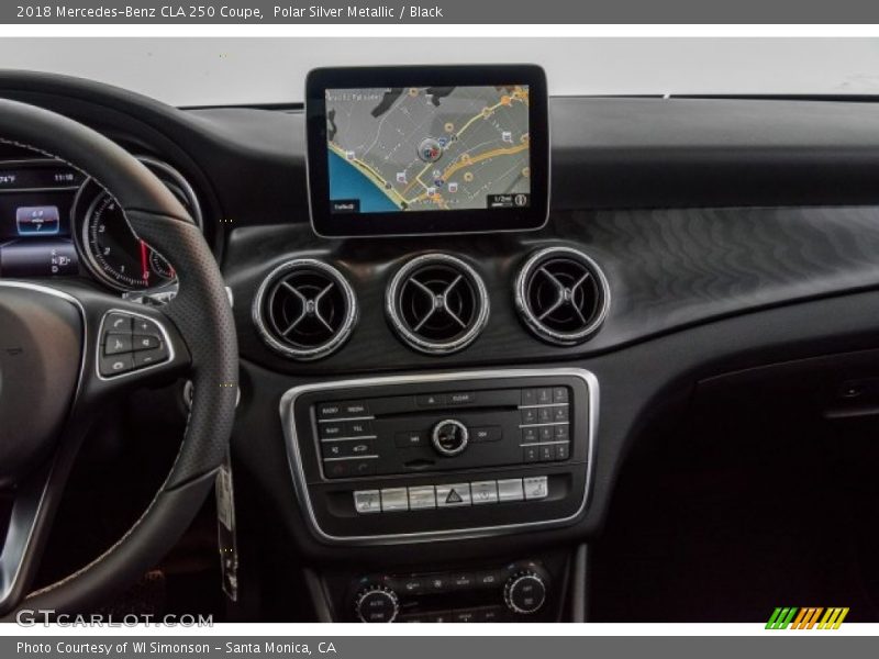 Polar Silver Metallic / Black 2018 Mercedes-Benz CLA 250 Coupe
