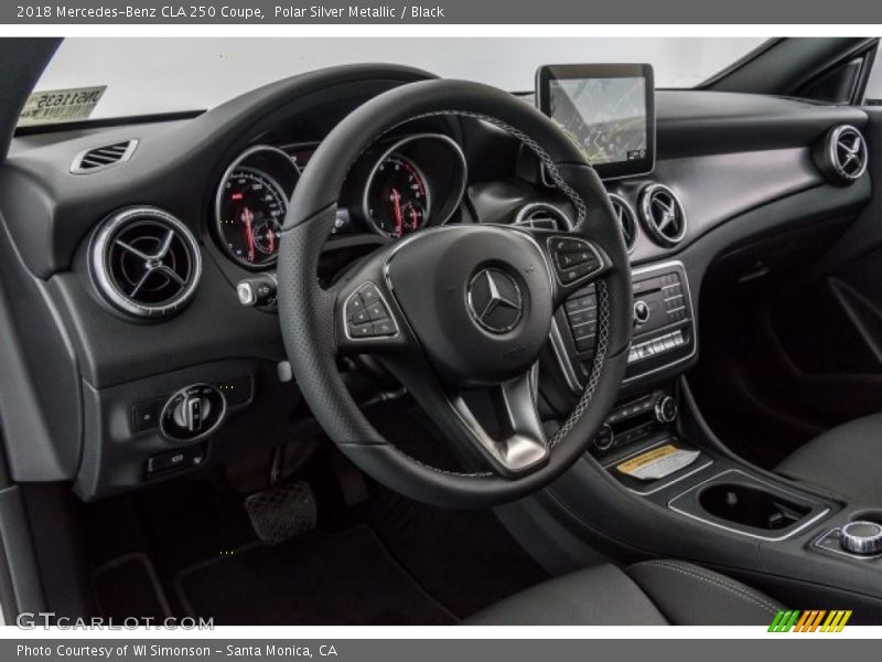 Polar Silver Metallic / Black 2018 Mercedes-Benz CLA 250 Coupe