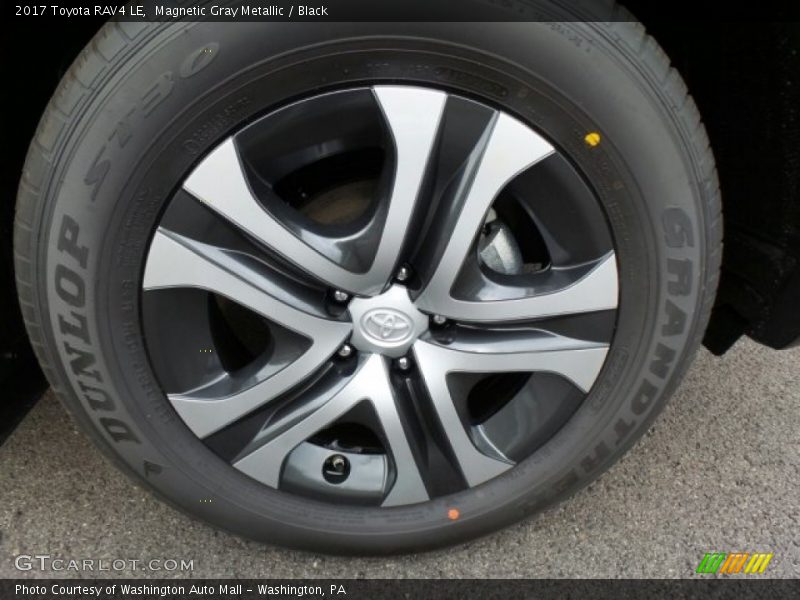 Magnetic Gray Metallic / Black 2017 Toyota RAV4 LE