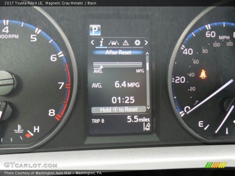 Magnetic Gray Metallic / Black 2017 Toyota RAV4 LE