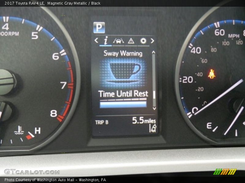 Magnetic Gray Metallic / Black 2017 Toyota RAV4 LE