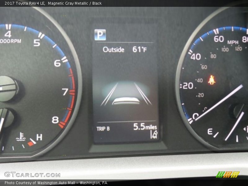 Magnetic Gray Metallic / Black 2017 Toyota RAV4 LE