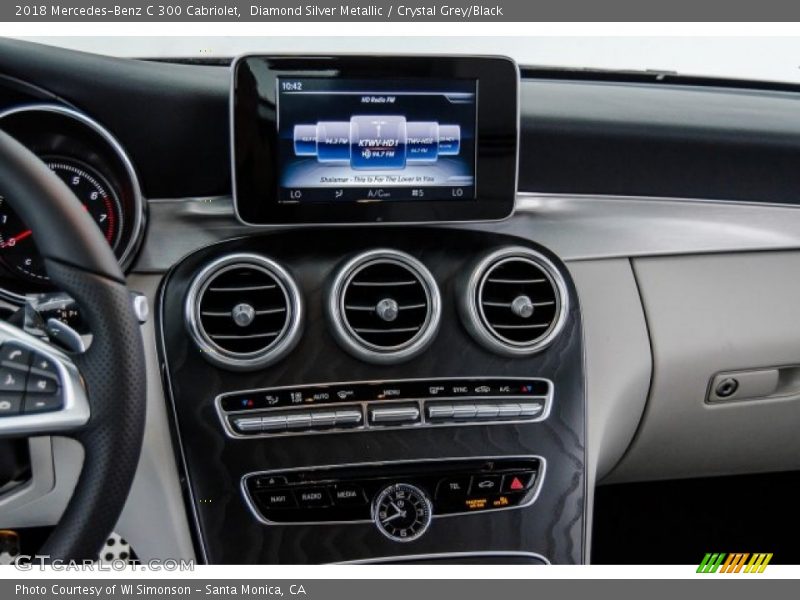 Diamond Silver Metallic / Crystal Grey/Black 2018 Mercedes-Benz C 300 Cabriolet