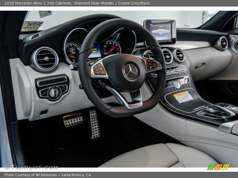 Diamond Silver Metallic / Crystal Grey/Black 2018 Mercedes-Benz C 300 Cabriolet