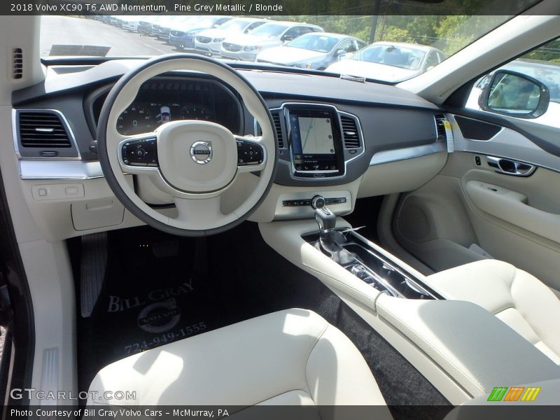  2018 XC90 T6 AWD Momentum Blonde Interior