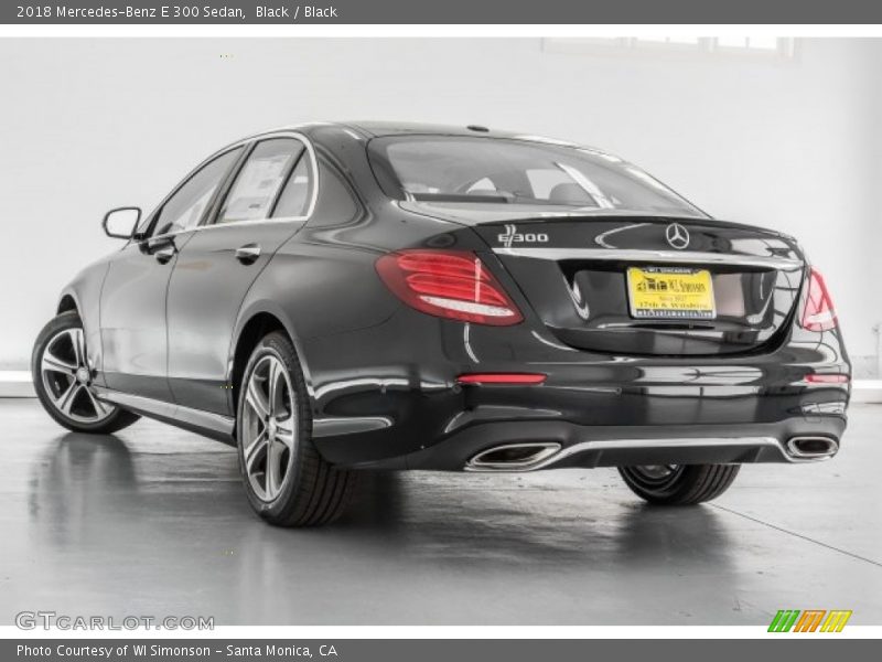 Black / Black 2018 Mercedes-Benz E 300 Sedan