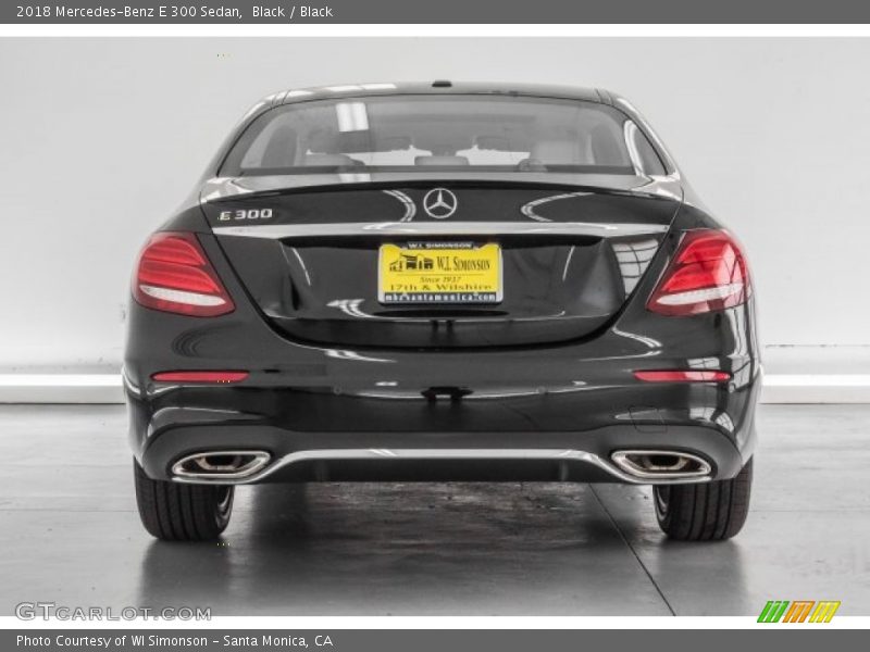 Black / Black 2018 Mercedes-Benz E 300 Sedan