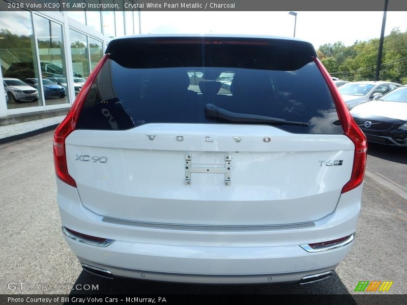 Crystal White Pearl Metallic / Charcoal 2018 Volvo XC90 T6 AWD Inscription