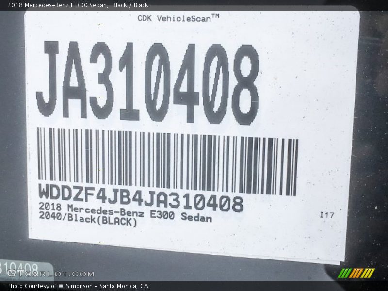 Black / Black 2018 Mercedes-Benz E 300 Sedan