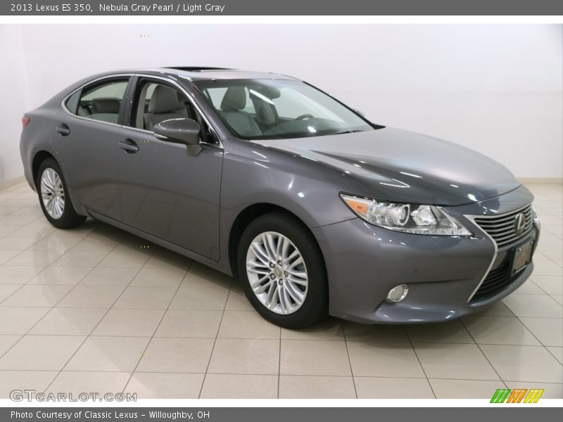 Nebula Gray Pearl / Light Gray 2013 Lexus ES 350
