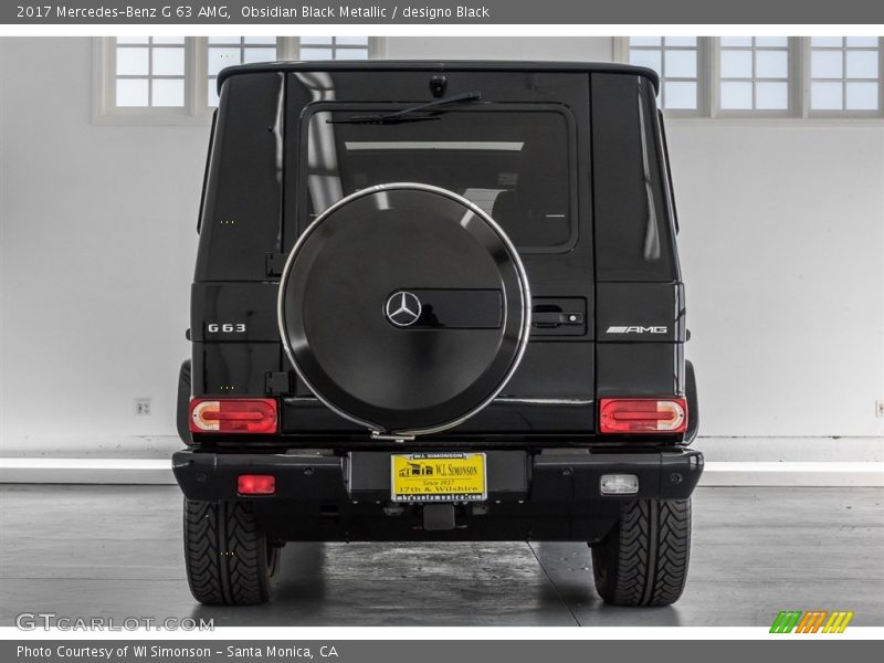 Obsidian Black Metallic / designo Black 2017 Mercedes-Benz G 63 AMG