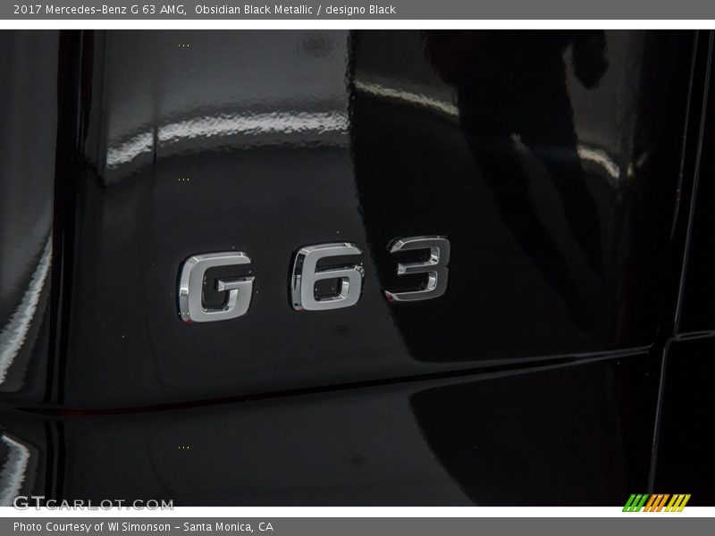 Obsidian Black Metallic / designo Black 2017 Mercedes-Benz G 63 AMG