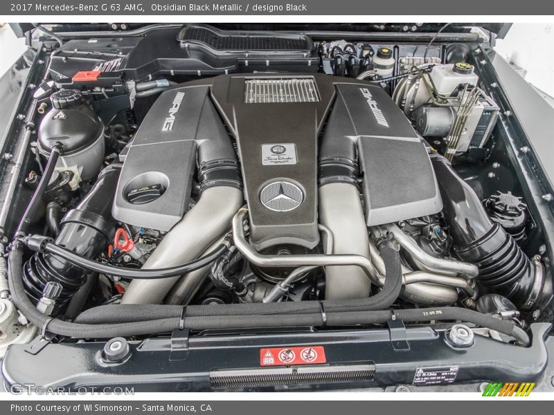  2017 G 63 AMG Engine - 5.5 Liter AMG biturbo DOHC 32-Valve VVT V8