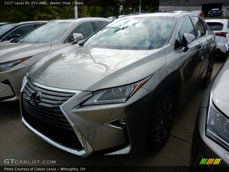 Atomic Silver / Black 2017 Lexus RX 350 AWD