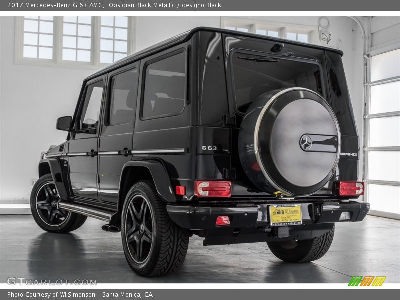 Obsidian Black Metallic / designo Black 2017 Mercedes-Benz G 63 AMG