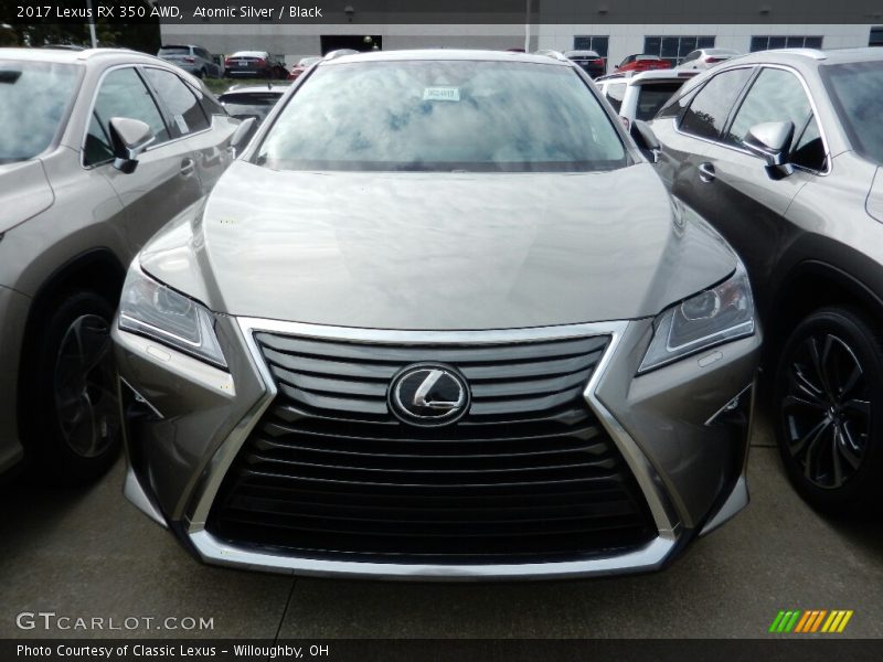 Atomic Silver / Black 2017 Lexus RX 350 AWD