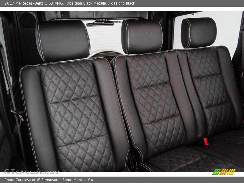 Rear Seat of 2017 G 63 AMG