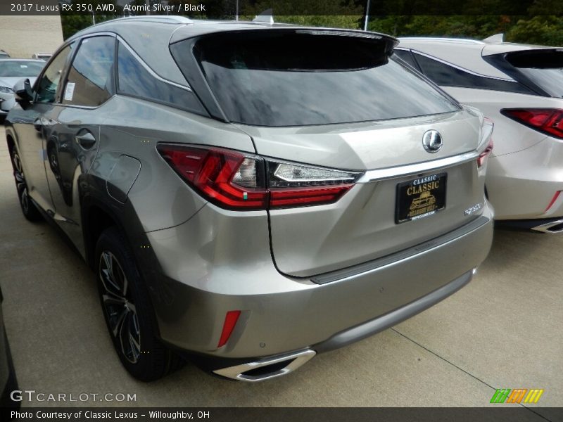 Atomic Silver / Black 2017 Lexus RX 350 AWD