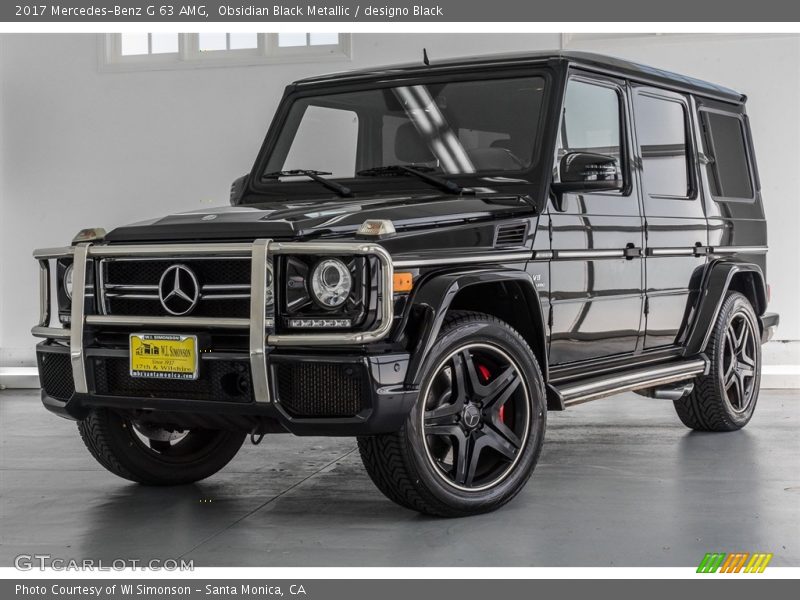 Obsidian Black Metallic / designo Black 2017 Mercedes-Benz G 63 AMG