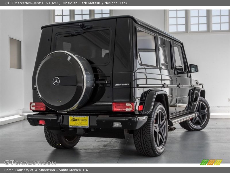 Obsidian Black Metallic / designo Black 2017 Mercedes-Benz G 63 AMG