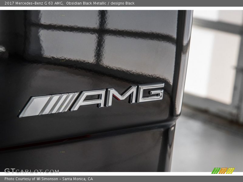 Obsidian Black Metallic / designo Black 2017 Mercedes-Benz G 63 AMG