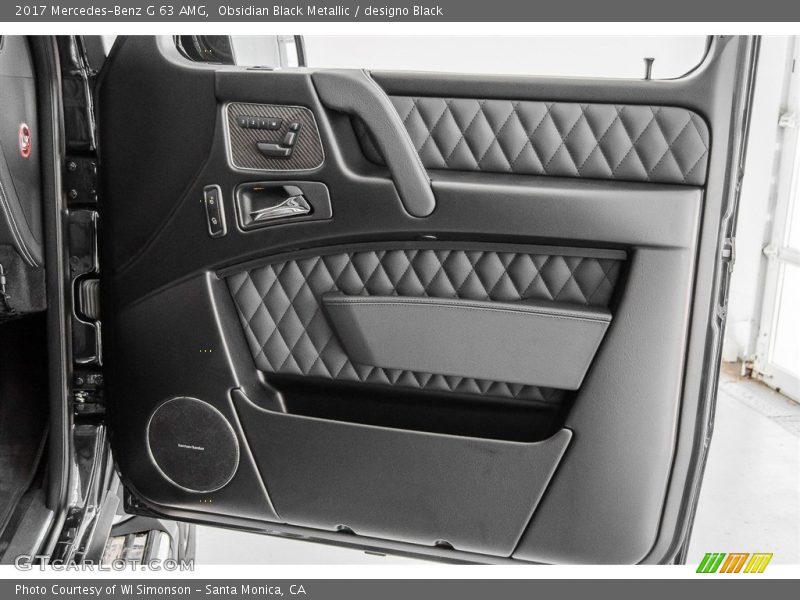 Obsidian Black Metallic / designo Black 2017 Mercedes-Benz G 63 AMG