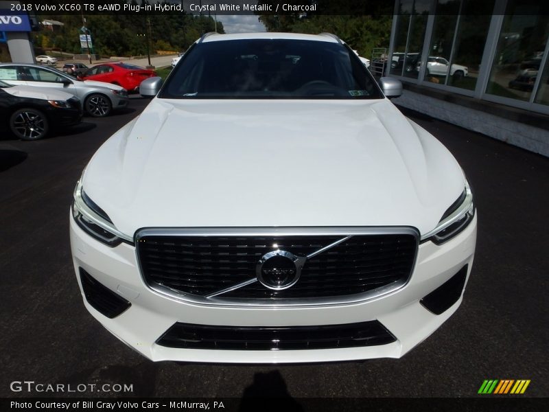 Crystal White Metallic / Charcoal 2018 Volvo XC60 T8 eAWD Plug-in Hybrid