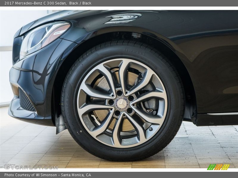 Black / Black 2017 Mercedes-Benz C 300 Sedan
