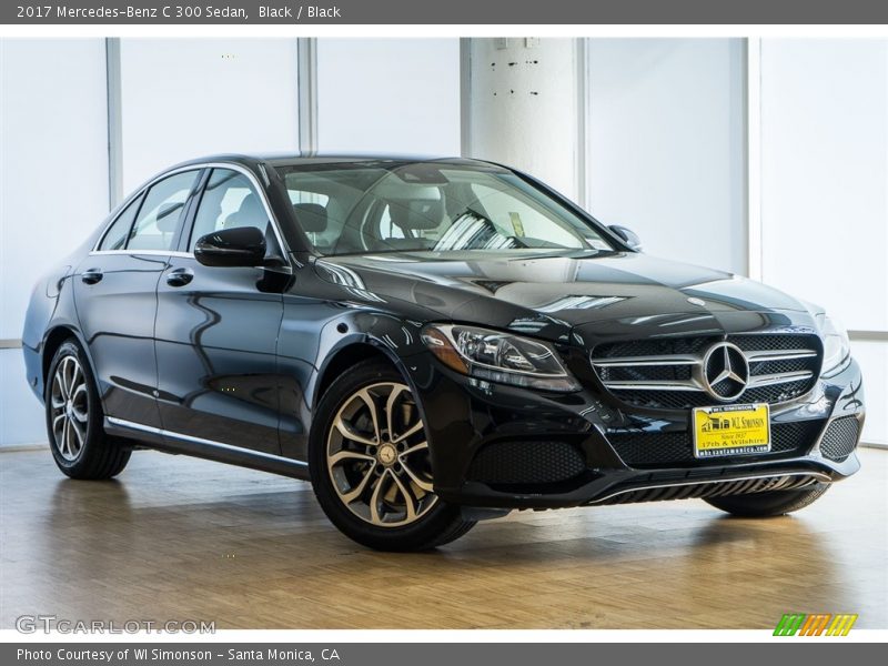 Black / Black 2017 Mercedes-Benz C 300 Sedan