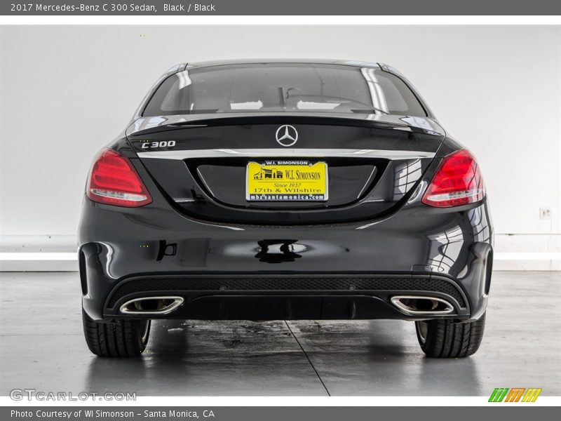 Black / Black 2017 Mercedes-Benz C 300 Sedan
