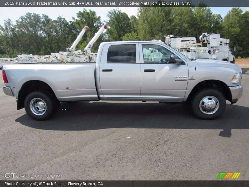 Bright Silver Metallic / Black/Diesel Gray 2015 Ram 3500 Tradesman Crew Cab 4x4 Dual Rear Wheel