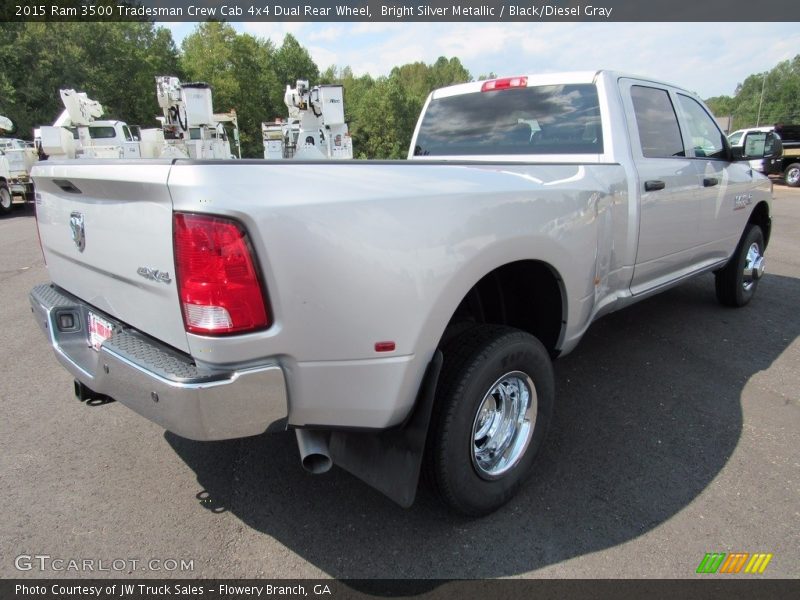 Bright Silver Metallic / Black/Diesel Gray 2015 Ram 3500 Tradesman Crew Cab 4x4 Dual Rear Wheel