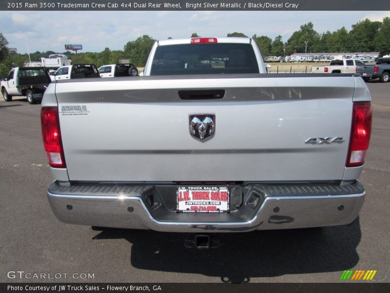 Bright Silver Metallic / Black/Diesel Gray 2015 Ram 3500 Tradesman Crew Cab 4x4 Dual Rear Wheel