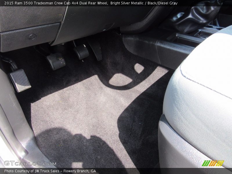 Bright Silver Metallic / Black/Diesel Gray 2015 Ram 3500 Tradesman Crew Cab 4x4 Dual Rear Wheel