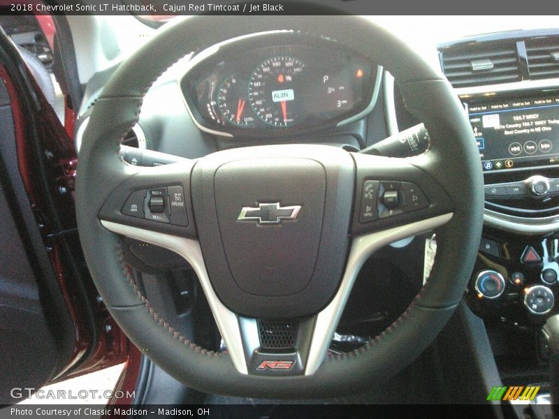 Cajun Red Tintcoat / Jet Black 2018 Chevrolet Sonic LT Hatchback