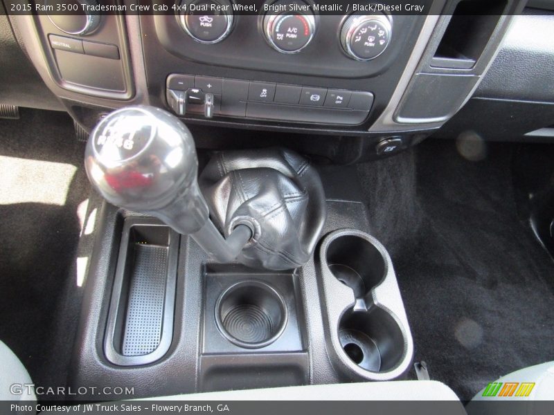 Bright Silver Metallic / Black/Diesel Gray 2015 Ram 3500 Tradesman Crew Cab 4x4 Dual Rear Wheel