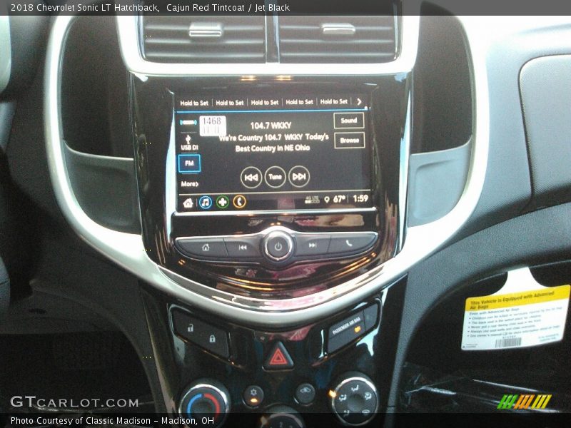 Cajun Red Tintcoat / Jet Black 2018 Chevrolet Sonic LT Hatchback