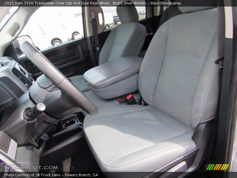 Bright Silver Metallic / Black/Diesel Gray 2015 Ram 3500 Tradesman Crew Cab 4x4 Dual Rear Wheel